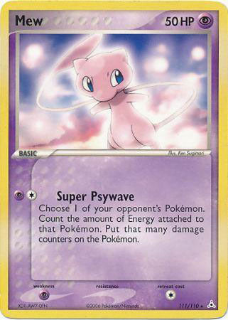 Mew (111/110) (DVD promocional no holográfico) [EX: Holon Phantoms] 