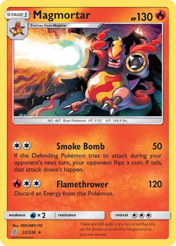 Magmortar (22/236) [Sol y Luna: Mentes Unificadas] 