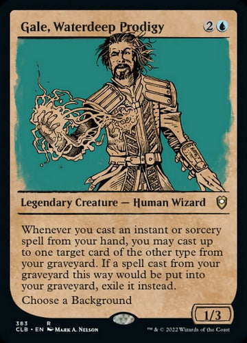 Gale, prodigio de las Aguas Profundas (Escaparate) [Commander Legends: Battle for Baldur's Gate] 