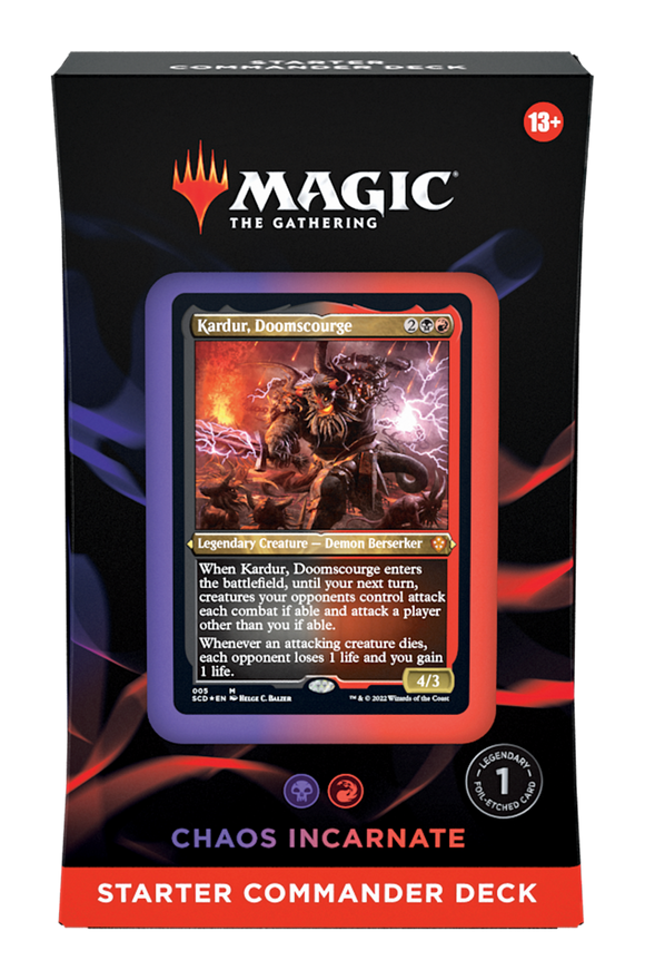 Baraja inicial de Commander (Caos encarnado) 