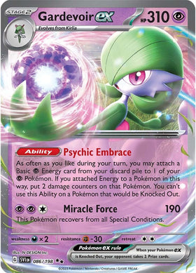 Gardevoir ex (086/198) [Scarlet &amp; Violet: Conjunto básico] 