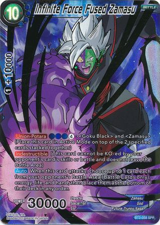 Zamasu fusionado de fuerza infinita (SPR) (BT2-058) [Union Force] 