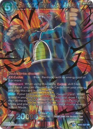 Bardock, asalto del Gran Simio (DB3-027) [Fuerza Gigante] 