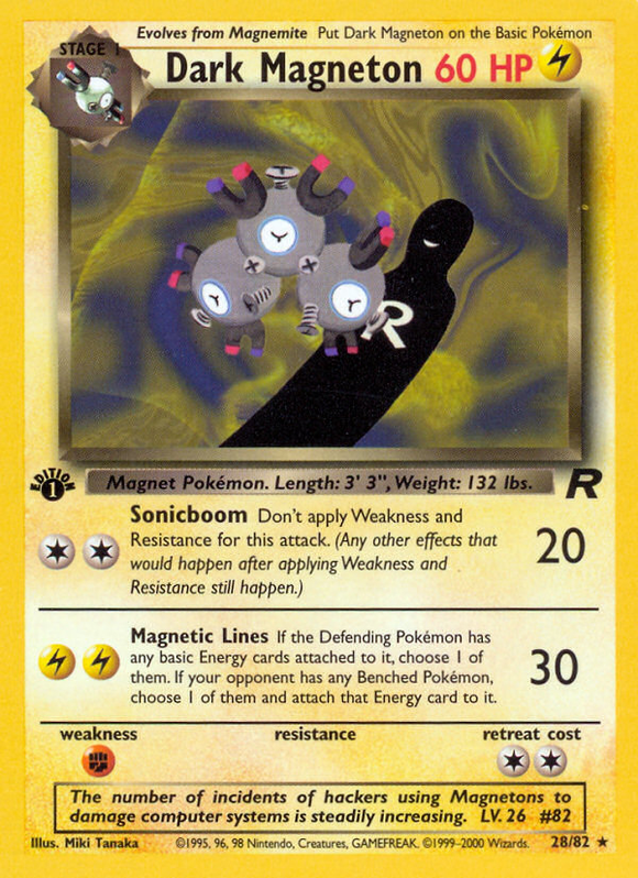 Magneton oscuro (28/82) [Equipo Rocket 1.ª edición] 