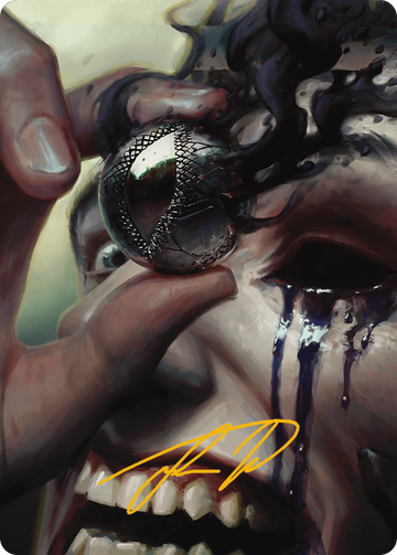 Tarjeta de arte con medallón Jet (firma estampada en dorado) [Serie de arte Modern Horizons 3] 