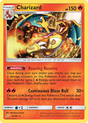 Charizard (14/181) [Sol y Luna: Forman equipo] 