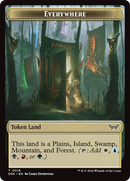 Everywhere // Copy Double-Sided Token [Duskmourn: House of Horror Tokens]-1