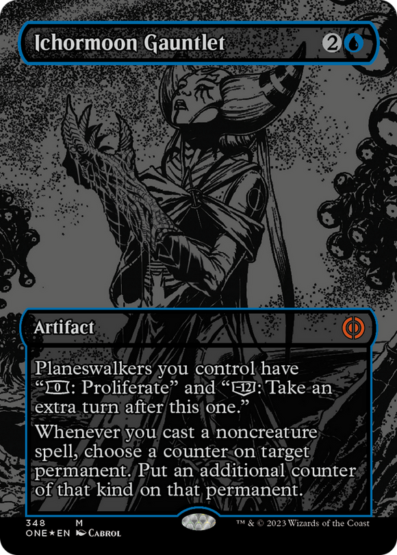 Guantelete de Ichormoon (lámina con relieve de mancha de aceite) [Phyrexia: All Will Be One] 