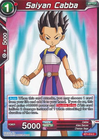 Saiyan Cabba (BT1-014) [Batalla Galáctica] 