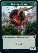 Dinosaur Beast // Human Soldier (004) Double-Sided Token [Ikoria: Lair of Behemoths Tokens]-1