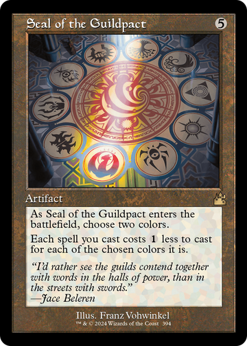 Sello del Pacto entre Gremios (marco retro) [Ravnica Remastered] 
