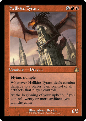 Hellkite Tyrant (marco retro) [Ravnica Remastered] 