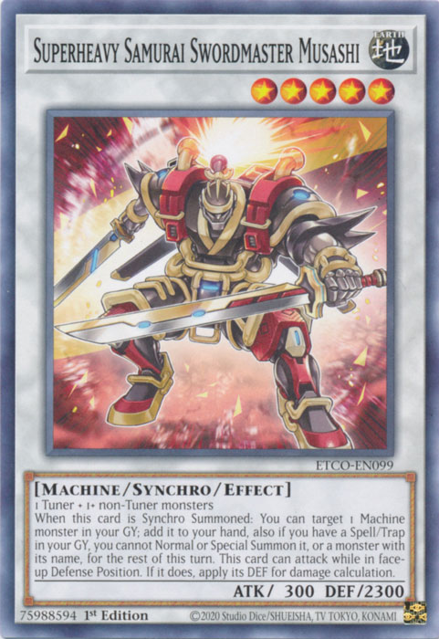 Maestro espadachín samurái superpesado Musashi [ETCO-EN099] Común 
