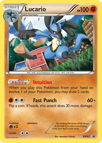 Lucario (BW85) [Blanco y negro: promociones de Black Star] 