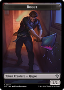 Rogue // The Monarch Double-Sided Token [Outlaws of Thunder Junction Commander Tokens]-1