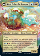 Nicol Bolas, el Devastador // Nicol Bolas, el Resurgido (Comandante de exhibición) (Sin bordes) [Guarida secreta: de linda a brutal] -1