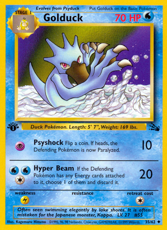 Golduck (35/62) [Fossil 1st Edition]