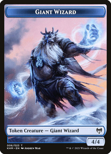Dwarf Berserker // Giant Wizard Double-Sided Token [Kaldheim Tokens] - 0