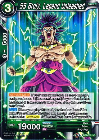 SS Broly, Leyenda Desatada (BT7-069) [El Asalto de los Saiyans] 