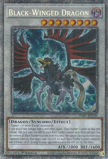 Dragón de alas negras [DABL-EN100] Luz de estrellas Raro 