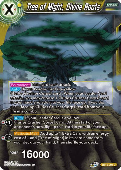 Árbol del Poder, Raíces Divinas (BT15-094) [Enfrentamiento de Saiyans] 