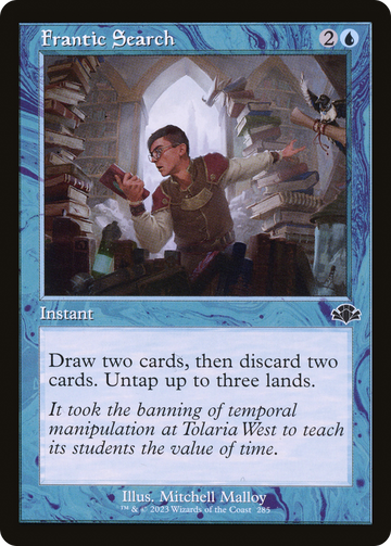 Frantic Search (Retro) [Dominaria Remastered]