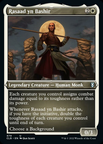 Rasaad yn Bashir (grabado en lámina) [Commander Legends: Battle for Baldur's Gate] 