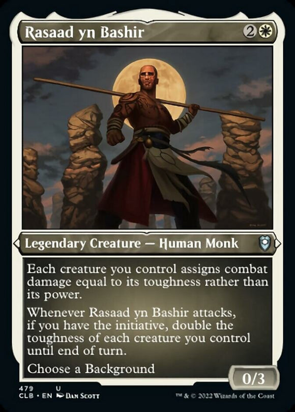 Rasaad yn Bashir (grabado en lámina) [Commander Legends: Battle for Baldur's Gate] 