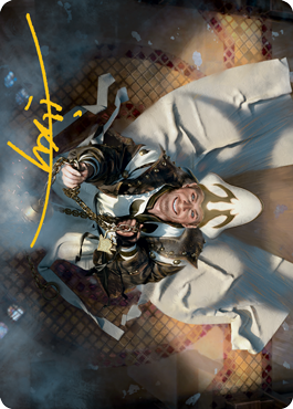 Tarjeta de arte de Jerren, obispo corrupto (firma estampada en oro) [Serie de arte Innistrad: Midnight Hunt] 