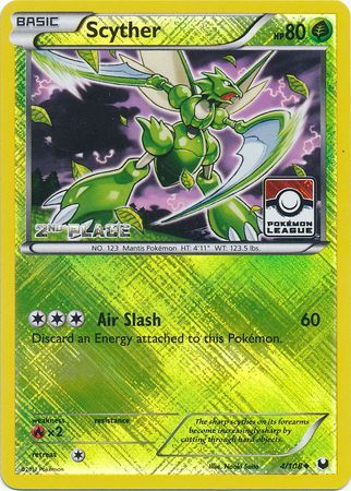Scyther (4/108) (2.º puesto en la promoción de la liga) [Black &amp; White: Dark Explorers] 