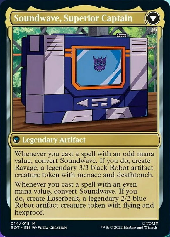 Soundwave, Sonic Spy // Soundwave, Capitán Superior [Transformers] 