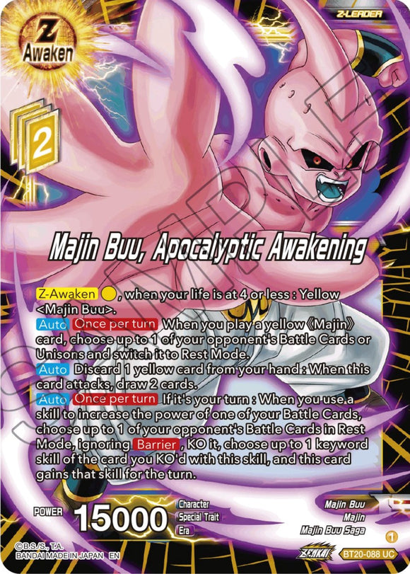 Majin Buu, Despertar apocalíptico (BT20-088) [Poder absorbido] 