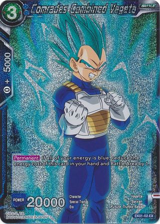 Camaradas Vegeta Combinado (Foil) (EX01-02) [Mighty Heroes] 