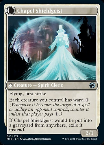 Chaplain of Alms // Chapel Shieldgeist [Innistrad: Midnight Hunt] - 0