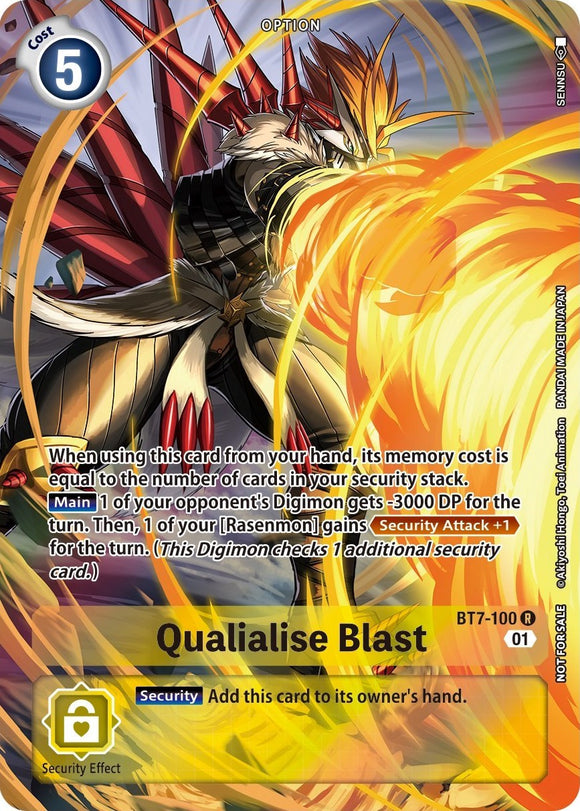 Qualialise Blast [BT7-100] (paquete de carreras de verano de 2022) [Promociones de Next Adventure] 