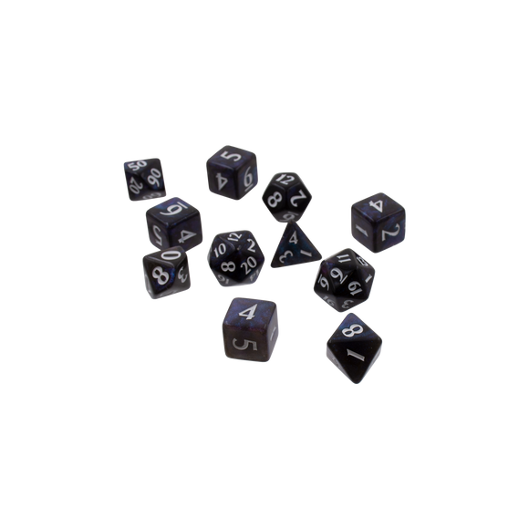 Ultra PRO: 11-Dice Set - Eclipse (Jet Black)