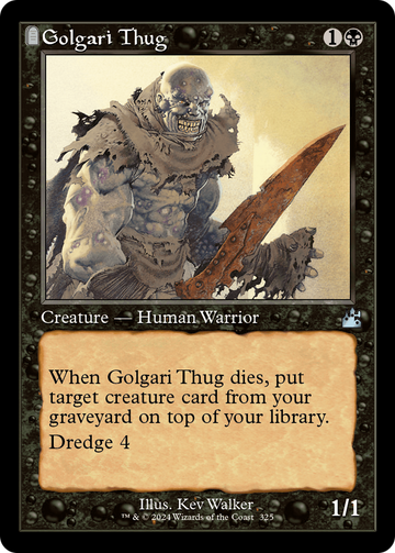 Golgari Thug (cuadro retro) [Ravnica Remastered] 