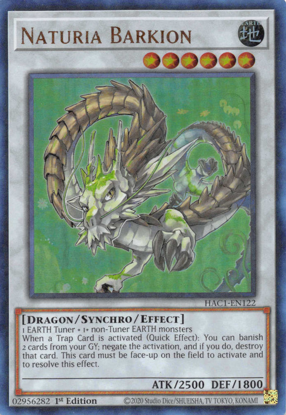 Naturia Barkion (Duel Terminal) [HAC1-EN122] Raro paralelo 