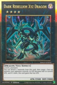 Dragón XYZ Rebelión Oscura [MAGO-EN032] Oro Raro 
