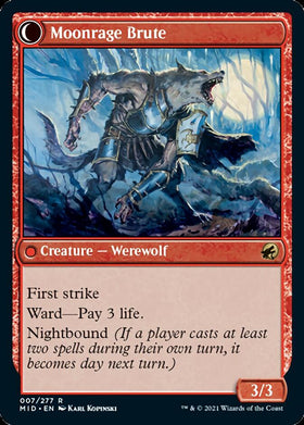 Brutal Cathar // Moonrage Brute [Innistrad: Midnight Hunt] - 0