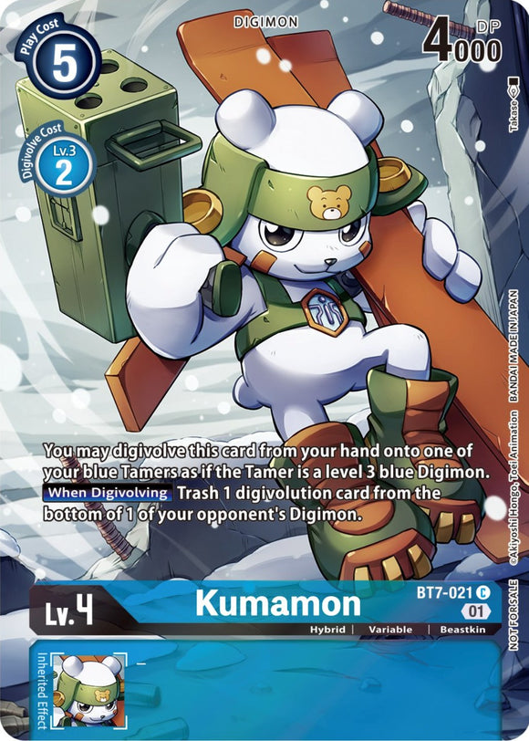 Kumamon [BT7-021] (Tarjeta Frontier del 2.º aniversario) [Promociones de Next Adventure] 