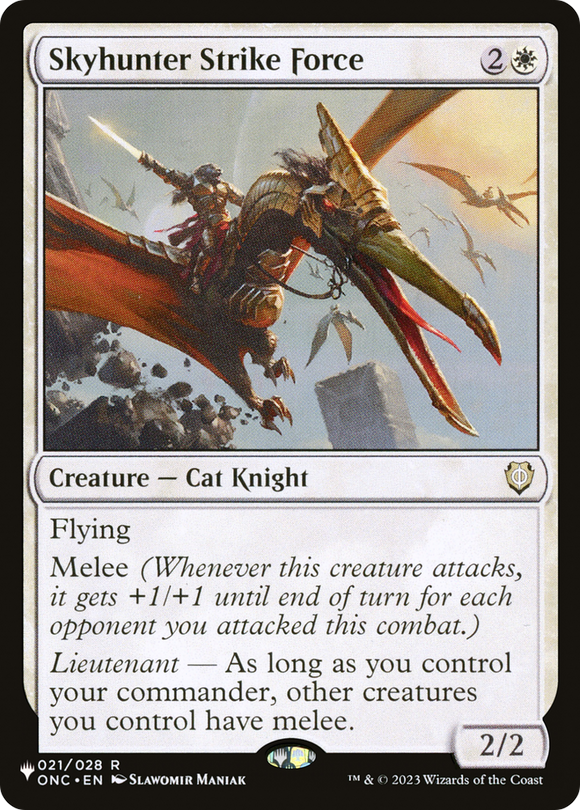 Fuerza de ataque de Skyhunter [La lista] 