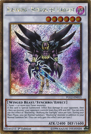 Blackwing - Nothung la Luz de las Estrellas [PGL2-EN013] Oro Secreto Raro 