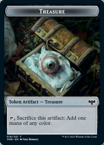 Blood // Treasure Double-Sided Token [Innistrad: Crimson Vow Tokens] - 0