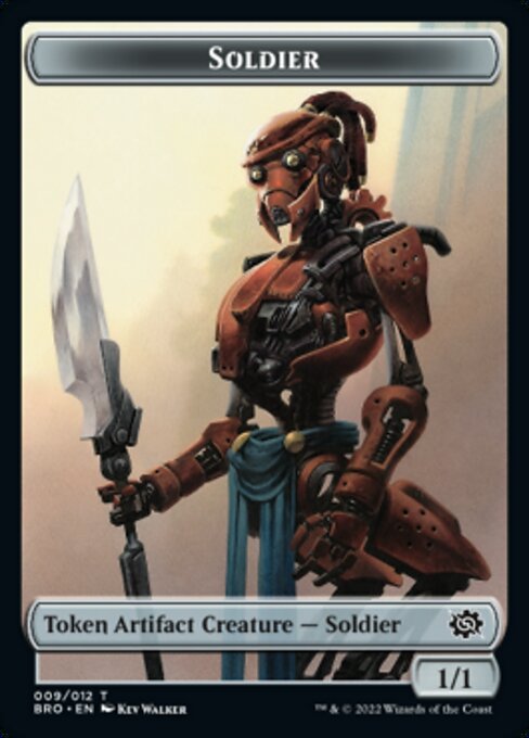 Powerstone // Soldado (009) Ficha de doble cara [Fichas de guerra de los hermanos] 