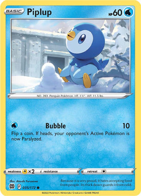 Piplup (035/172) [Espada y escudo: estrellas brillantes] 