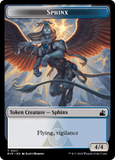 Saproling // Sphinx Double-Sided Token [Ravnica Remastered Tokens]-2