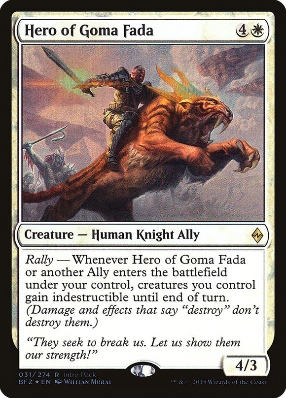 Héroe de Goma Fada (paquete de introducción) [Promociones de Battle for Zendikar] 
