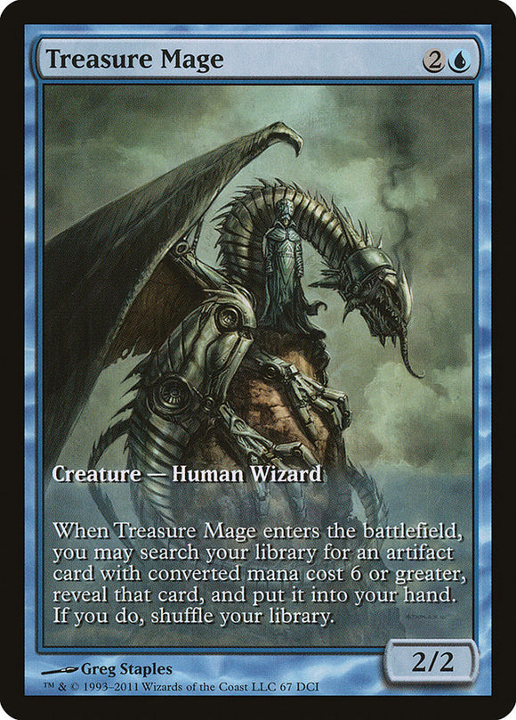 Mago del tesoro (ilustración ampliada) [Promociones de Mirrodin sitiado] 
