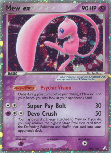 Mew ex (100/110) [EX: Fantasmas de Holon] 